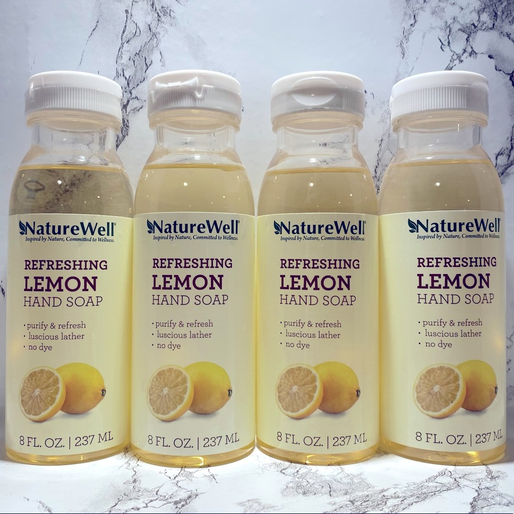 (4) NatureWell Refreshing Lemon Hand Soap Bundle